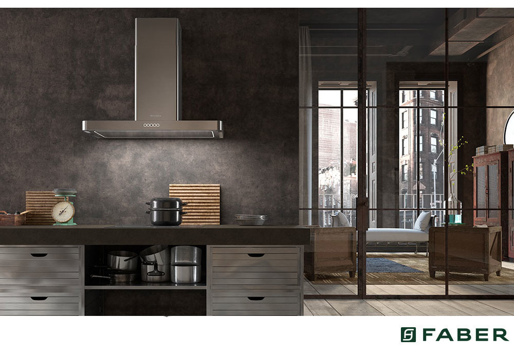 Εικόνα της Απορροφητήρας Faber T-Light Evo X A90  Καμινάδα 90cm Inox 110.0456.267