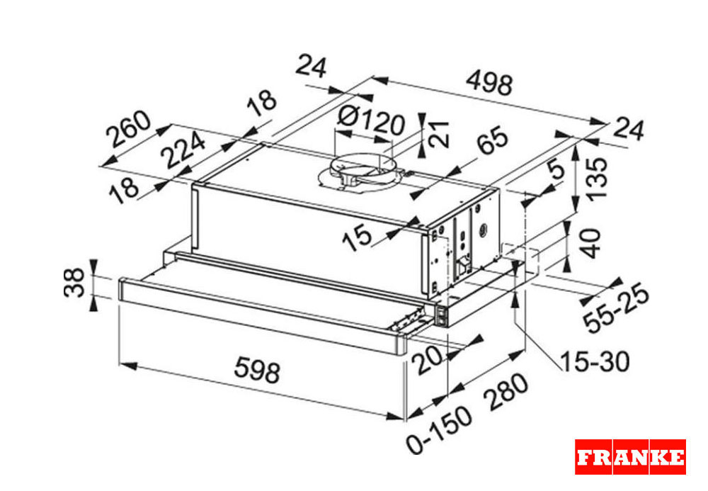 Εικόνα της Απορροφητήρας Franke Smart Glass FSM 601WH/GL Συρόμενος 60cm Λευκός 3102103401