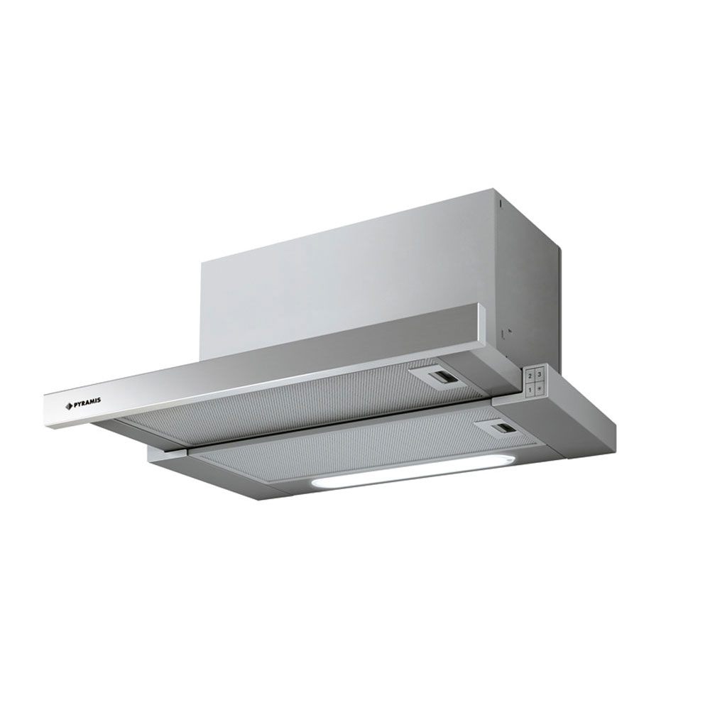 Εικόνα της Απορροφητήρας Pyramis Συρόμενος Turbo 60cm Essential Inox 065017502