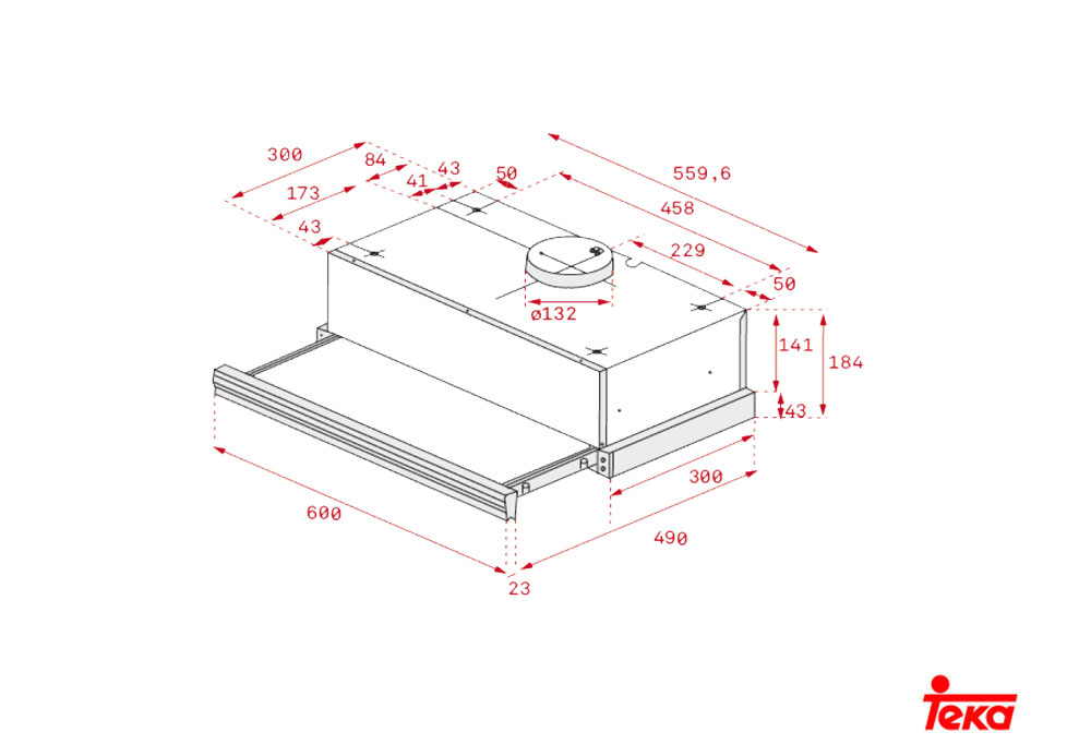 Εικόνα της Απορροφητήρας Teka CNL 6415 Ecopower Συρόμενος 60cm Μαύρος F.867.BL