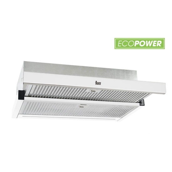 Εικόνα της Απορροφητήρας Teka CNL 6415 Plus Ecopower Συρόμενος 60cm Λευκό Κρύσταλλο F.869.WH