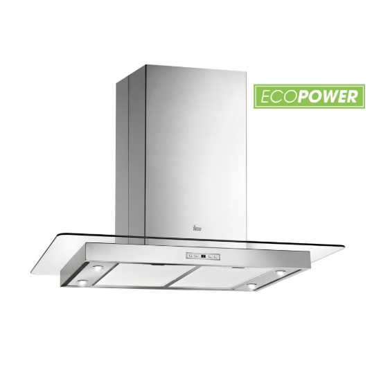 Εικόνα της Απορροφητήρας Teka DG3 985 Island Ecopower Νησίδας 90cm Inox F.811