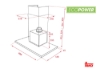 Εικόνα της Απορροφητήρας Teka DLH 786 T Ecopower Καμινάδα 70cm F.836