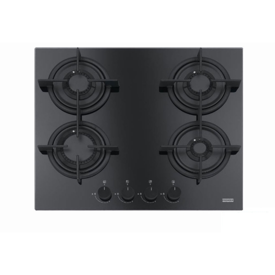 Εικόνα της Αυτόνομη Εστία Αερίου Franke Crystal Plus FHCR 604 4G HE BK C Μαύρο Κρύσταλλο 3061602007