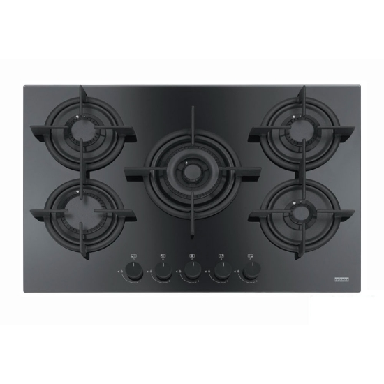 Εικόνα της Αυτόνομη Εστία Αερίου Franke Crystal Plus FHCR 755 4G TC HE BK C Μαύρο Κρύσταλλο 3061602006