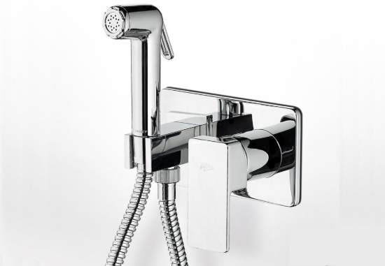 Εικόνα της Μίκτης Εντοιχισμού 2 Οπών Με Ντουζάκι Για Μπιντέ La Torre Profili 45211