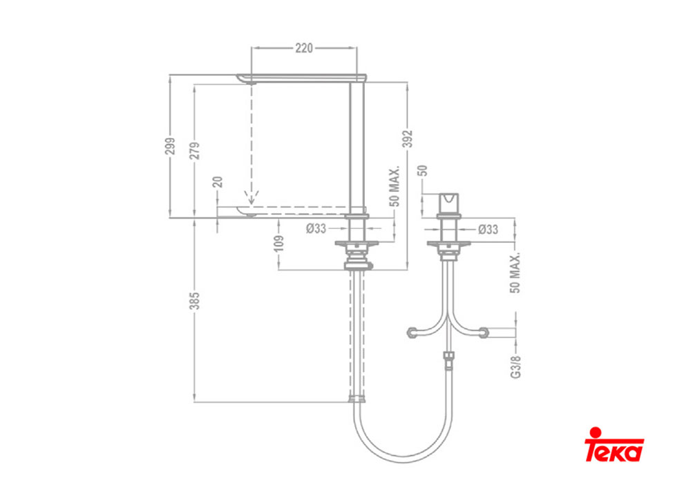 Εικόνα της Μπαταρία Κουζίνας Teka FO 985 B.562.XP