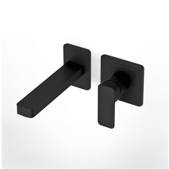 Εικόνα της Μπαταρία Νιπτήρος Εντοιχισμού Eurorama Quadra 144904-400 Black Matt