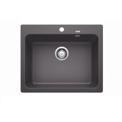 Εικόνα της Νεροχύτης Blanco Naya 6 Silgranit 61,5x51cm Rock Grey 519639