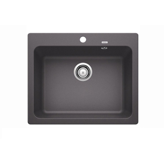 Εικόνα της Νεροχύτης Blanco Naya 6 Silgranit 61,5x51cm Rock Grey 519639
