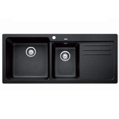 Εικόνα της Νεροχύτης Blanco Naya 8 S Silgranit 116x50cm Anthracite 519654