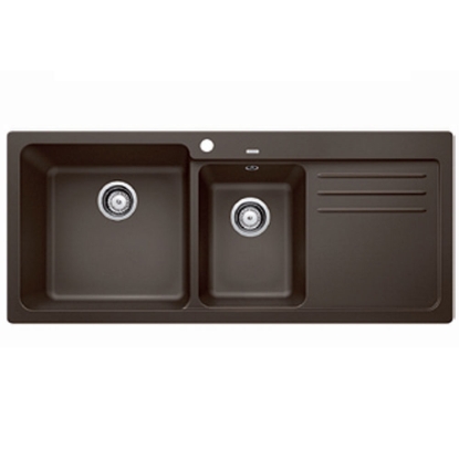 Εικόνα της Νεροχύτης Blanco Naya 8 S Silgranit 116x50cm Coffee 519661