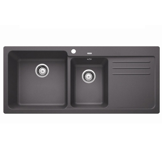 Εικόνα της Νεροχύτης Blanco Naya 8 S Silgranit 116x50cm Rock Grey 519655