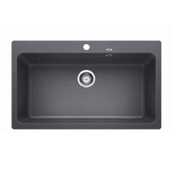 Εικόνα της Νεροχύτης Blanco Naya XL 9 Silgranit 86x51cm Rock Grey 521813