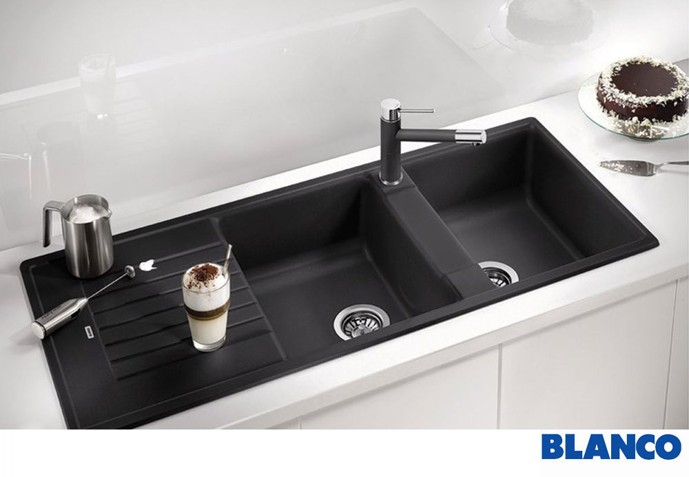 Εικόνα της Νεροχύτης Blanco Zia 8 S Silgranit 116x50cm Anthracite 515605