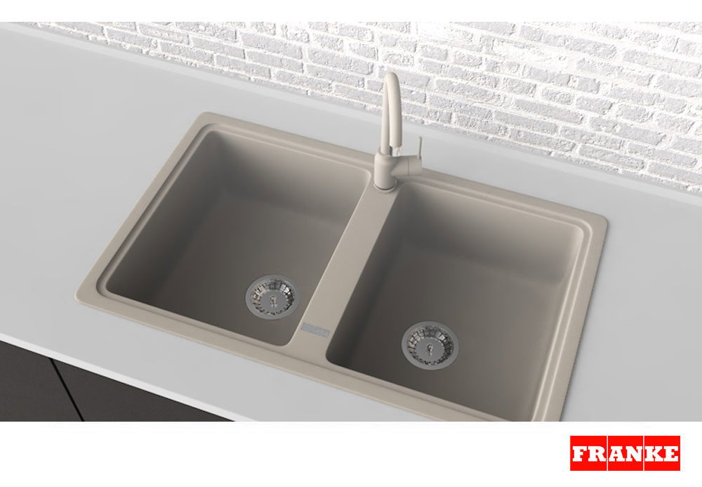 Εικόνα της Νεροχύτης Franke Basis BFG 620 (86x50) Stone Grey 3145511171