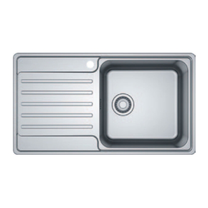 Εικόνα της Νεροχύτης Franke Bell 611 (86x48) Ραβδώσεις Αριστερά Λείος Inox 3011850103