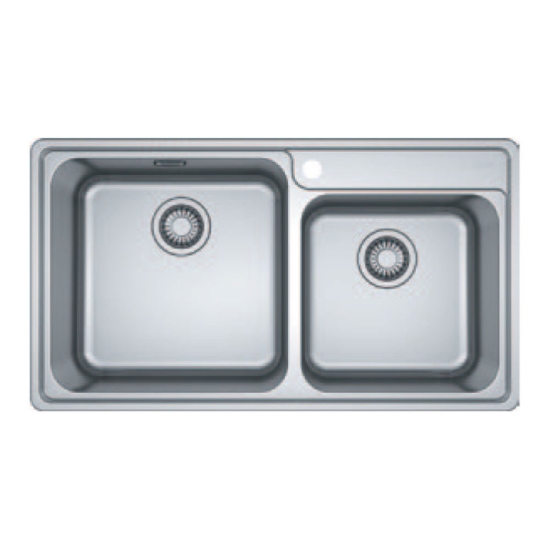 Εικόνα της Νεροχύτης Franke Bell 620 (86x48) Λείος Inox 3011850102