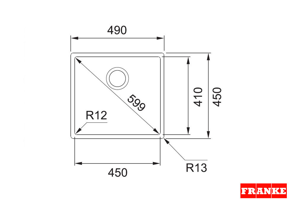 Εικόνα της Νεροχύτης Franke Box BBX 210-45/ 110-45 (49x45) Inox 3270430101