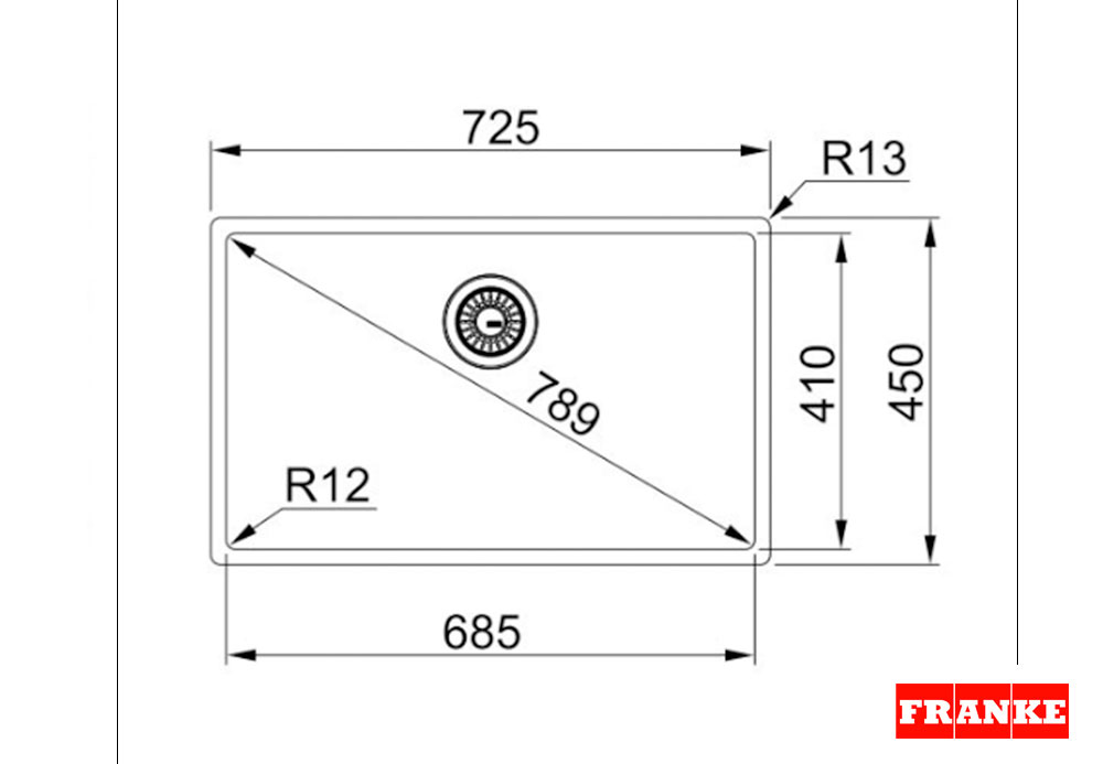 Εικόνα της Νεροχύτης Franke Box BBX 210-68/ 110-68 (72,5x45) Inox 3270430400