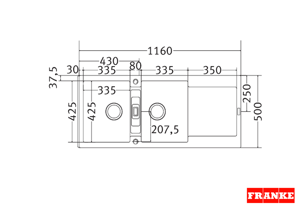 Εικόνα της Νεροχύτης Franke Maris MAG 621 (116x50) Polar White 3140022171