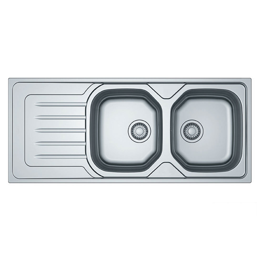Εικόνα της Νεροχύτης Franke New Value (Onda Line) OLL 621 (116x50) Σαγρέ Inox 3011551022