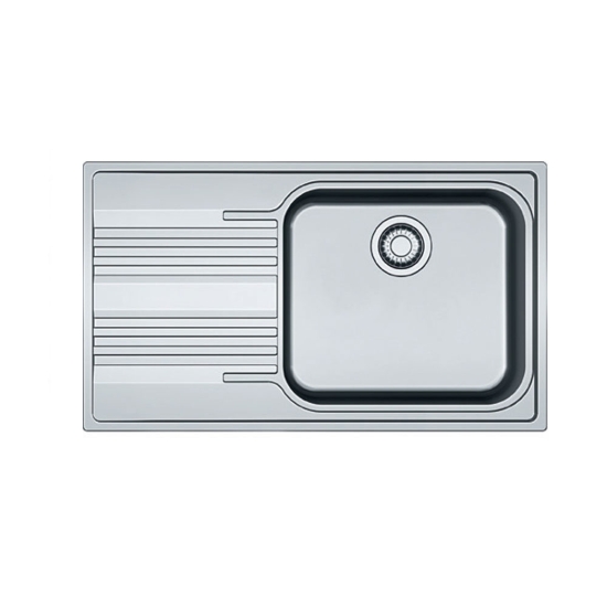 Εικόνα της Νεροχύτης Franke Smart SRX 611-86 LB Ραβδώσεις Αριστερά (86x50) Λείος Inox 3011750104