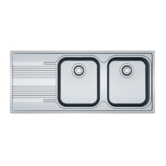 Εικόνα της Νεροχύτης Franke Smart SRX 621 Ραβδώσεις Αριστερά (116x50) Λείος Inox 3011750302