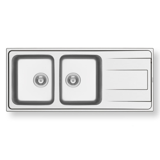 Εικόνα της Νεροχύτης Pyramis Alea (116x50) 2B 1D Λείος 107155101