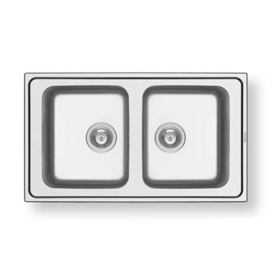 Εικόνα της Νεροχύτης Pyramis Alea (86x50) 2B Λείος 107157701