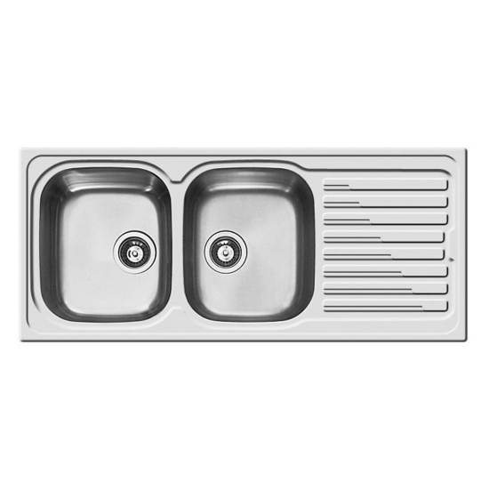 Εικόνα της Νεροχύτης Pyramis Amaltia (116x50) 2B 1D Λείος 107118201