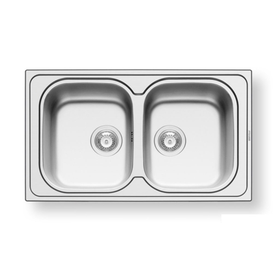 Εικόνα της Νεροχύτης Pyramis Amaltia (86x50) 2Β Λείος 107132601