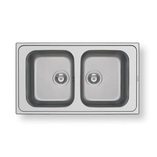 Εικόνα της Νεροχύτης Pyramis Athena Extra (86x50) 2B Λείος 107162401