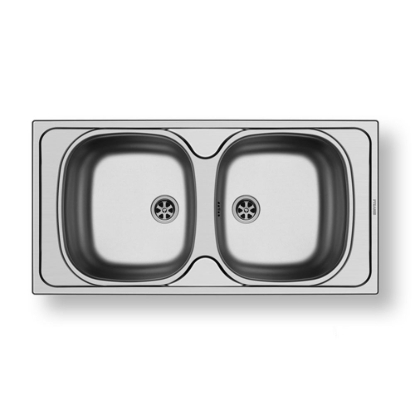 Εικόνα της Νεροχύτης Pyramis E33/33 (86x43,5) Λείος 100150801