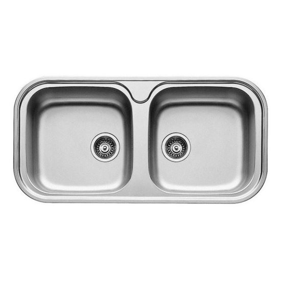 Εικόνα της Νεροχύτης Pyramis Jumbo Twin (96x48) 2B Λείος 108718201