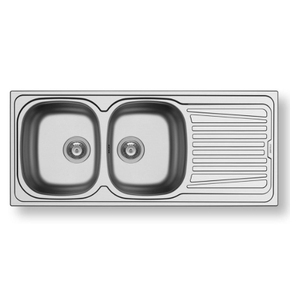 Εικόνα της Νεροχύτης Pyramis Sparta (116x50) 2B 1D Λείος 100129901