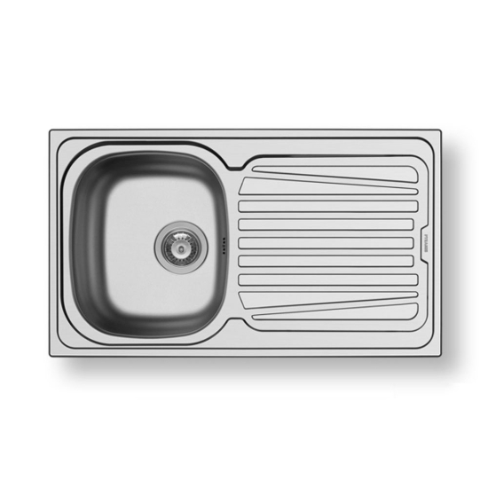 Εικόνα της Νεροχύτης Pyramis Sparta (86x50) 1B 1D Λείος 100129801