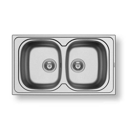 Εικόνα της Νεροχύτης Pyramis Sparta (86x50) 2B Λείος 100133001