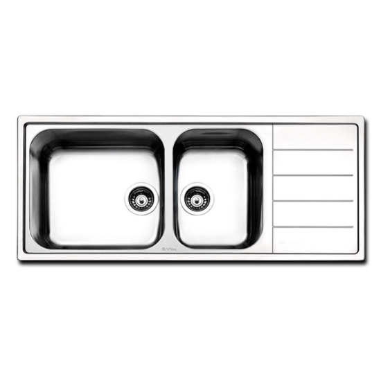 Εικόνα της Νεροχύτης Ένθετος Apell Linear 8516 (116x50) Λείος