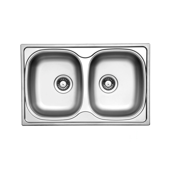 Εικόνα της Νεροχύτης Ένθετος Fortinox Valley 25200 (80x50) Λείος