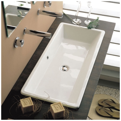 Εικόνα της Νιπτήρας Μπάνιου Scarabeo Gaia 80 8033 87,5x39,5cm