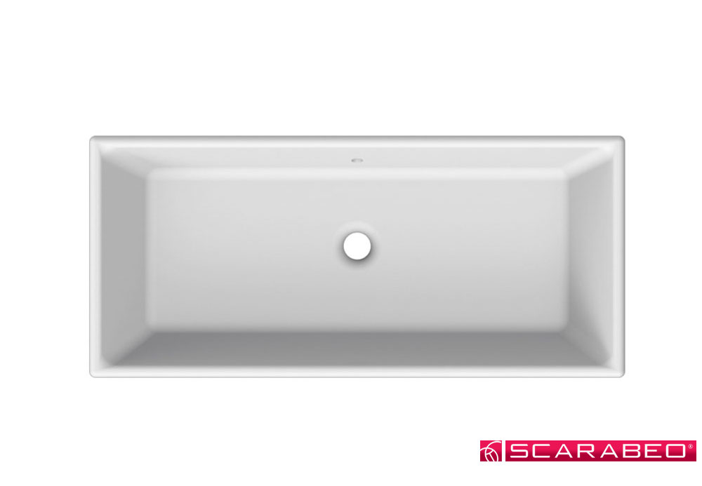 Εικόνα της Νιπτήρας Μπάνιου Scarabeo Gaia 80 8033 87,5x39,5cm