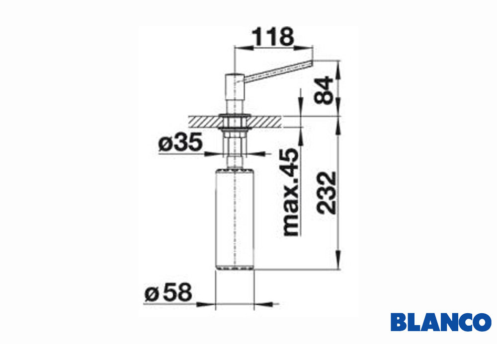 Εικόνα της Ντισπένσερ Blanco Torre Steel Finish 512594