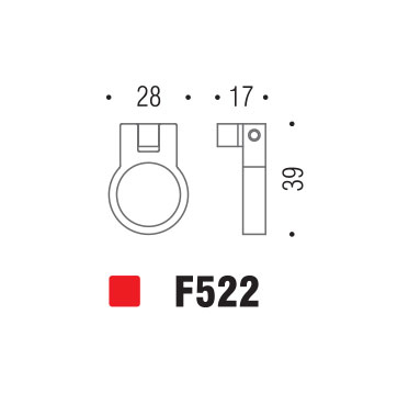 Εικόνα της Πόμολα Επίπλων Colombo F522 Cromo
