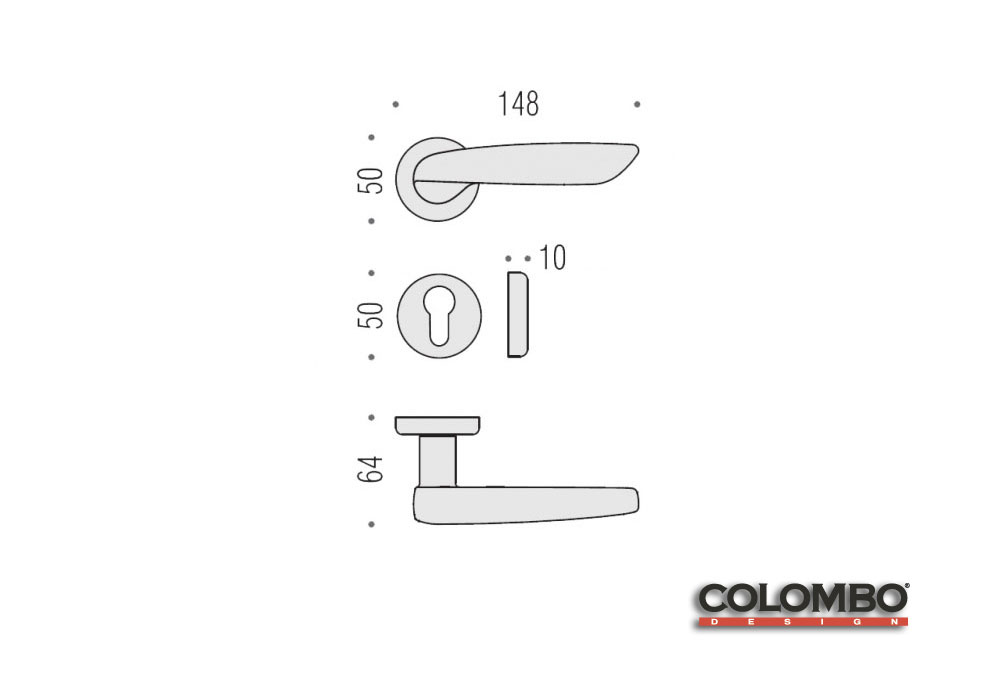 Εικόνα της Πόμολο Πόρτας Colombo Daytona Oro Plus
