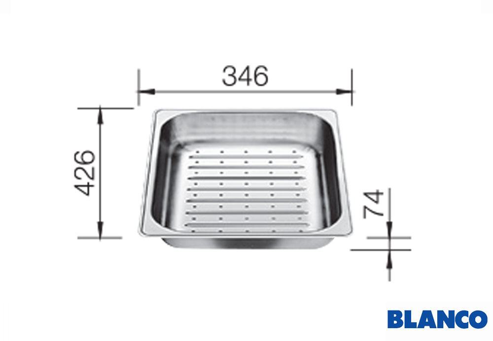 Εικόνα της Σουρωτήρι Inox Blanco 42,6x34,6cm 219770