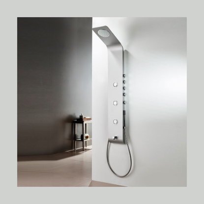 Εικόνα της Στήλη Ντούς-Υδρομασάζ  Icos Shower Lete Θερμομικτική 4 Εξόδων