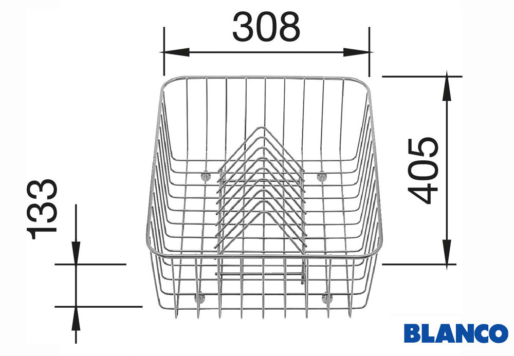 Εικόνα της Ανοξείδωτο Καλάθι Blanco 30,8x40,5 507829