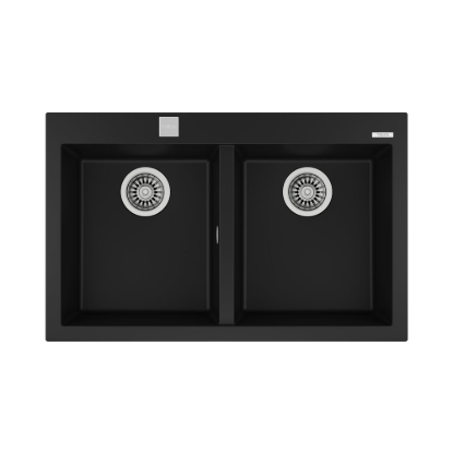 Εικόνα της Νεροχύτης Teka Forsquare 2C 790 TG (79x50) Black N.430.BL