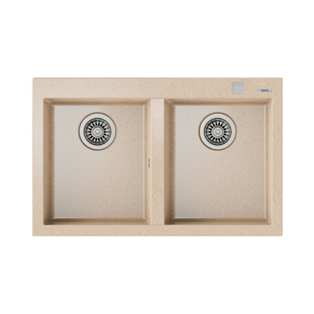 Εικόνα της Νεροχύτης Teka Forsquare 2C 790 TG (79x50) Avena Beige N.430.AB